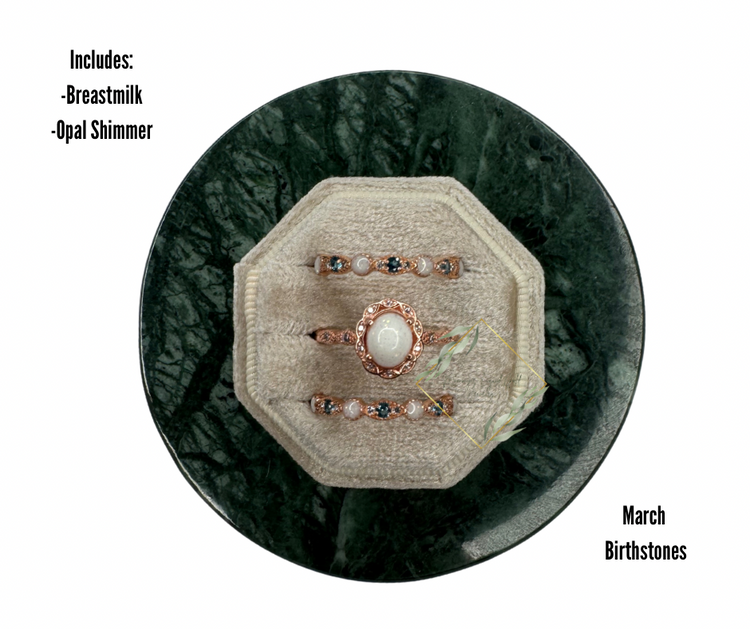 Victorian Birthstone Ring Set