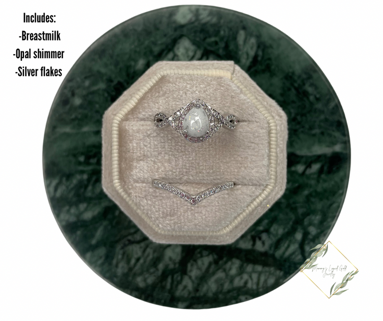 Infinity teardrop with curved band