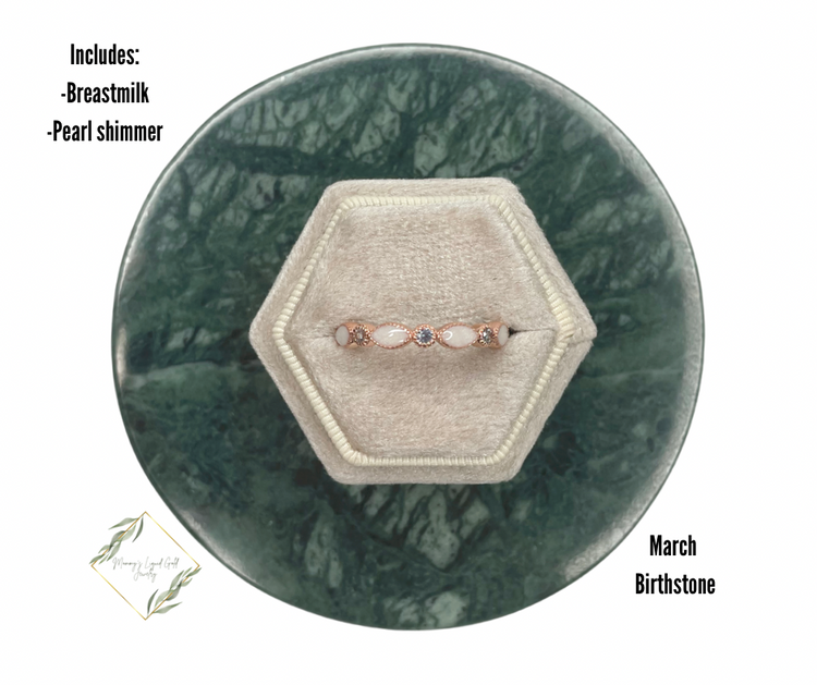 Full Stackable birthstone band