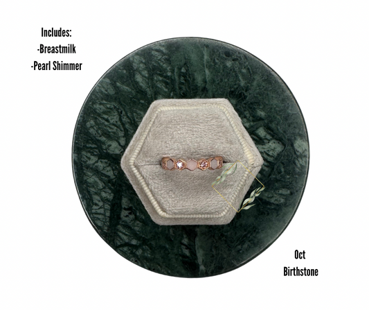 Octo Birthstone Ring