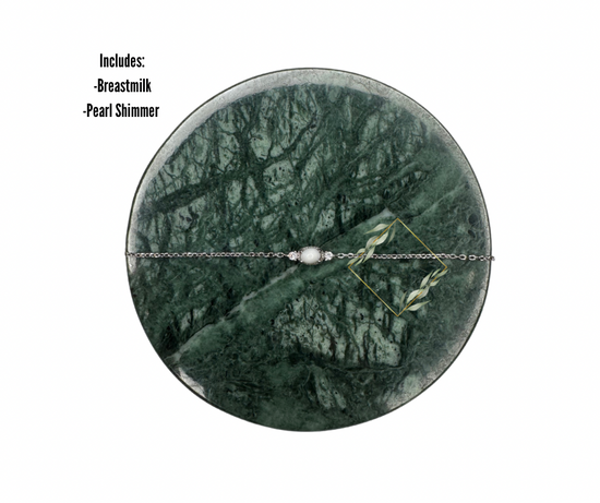 Silver breastmilk bracelet. White Gold breastmilk bracelet. Cremain bracelet. Ash bracelet. Keepsake jewelry. Keepsake bracelet.