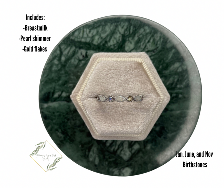 Multiple birthstone band (1 ring)