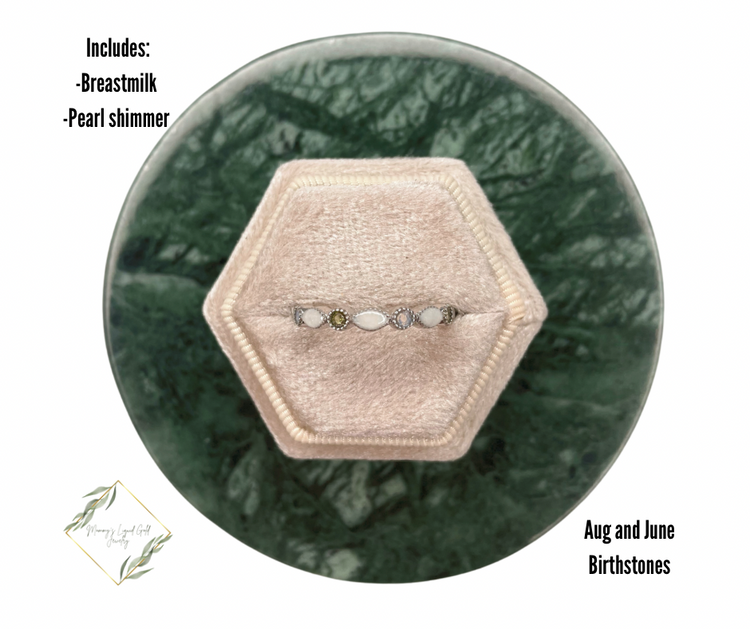 Multiple birthstone band (1 ring)