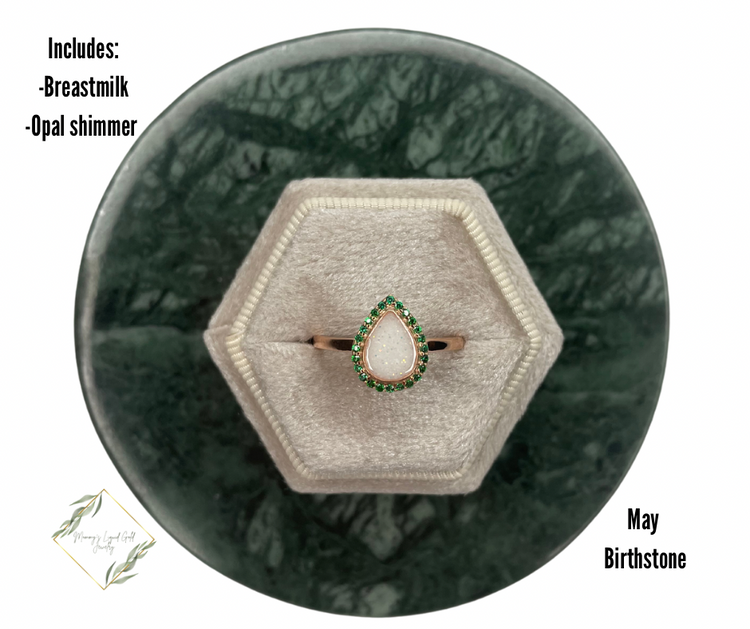 Liquid Gold Drop Ring