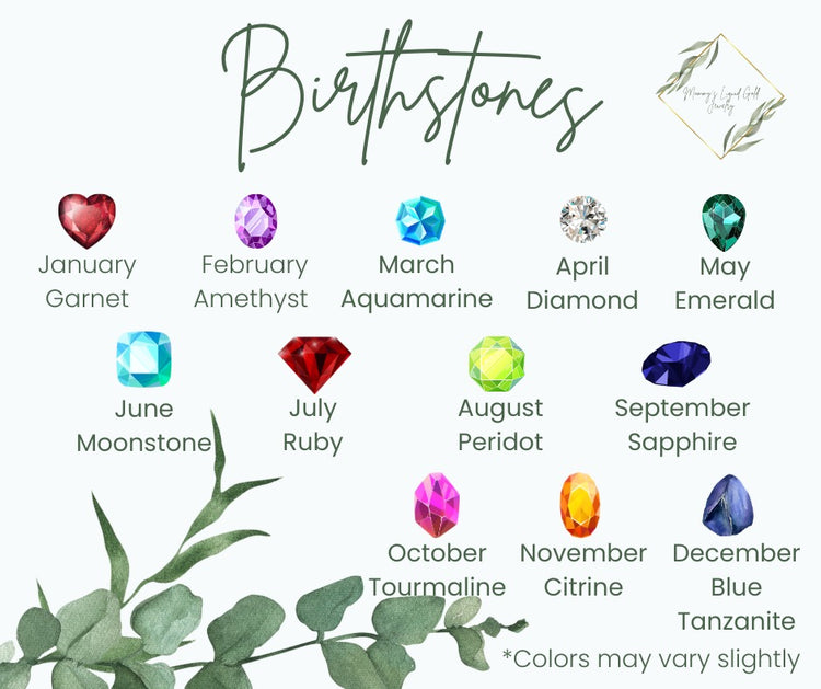 Multi Birthstone Teardrop