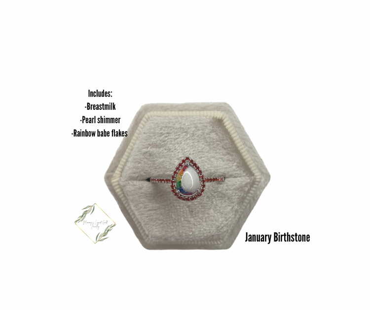 Multi Birthstone Teardrop