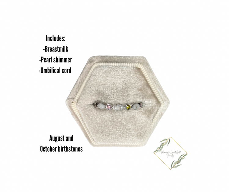 Multiple birthstone band (1 ring)