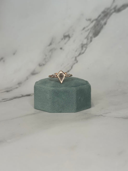 Rose Gold Plated Kite Ring size 8