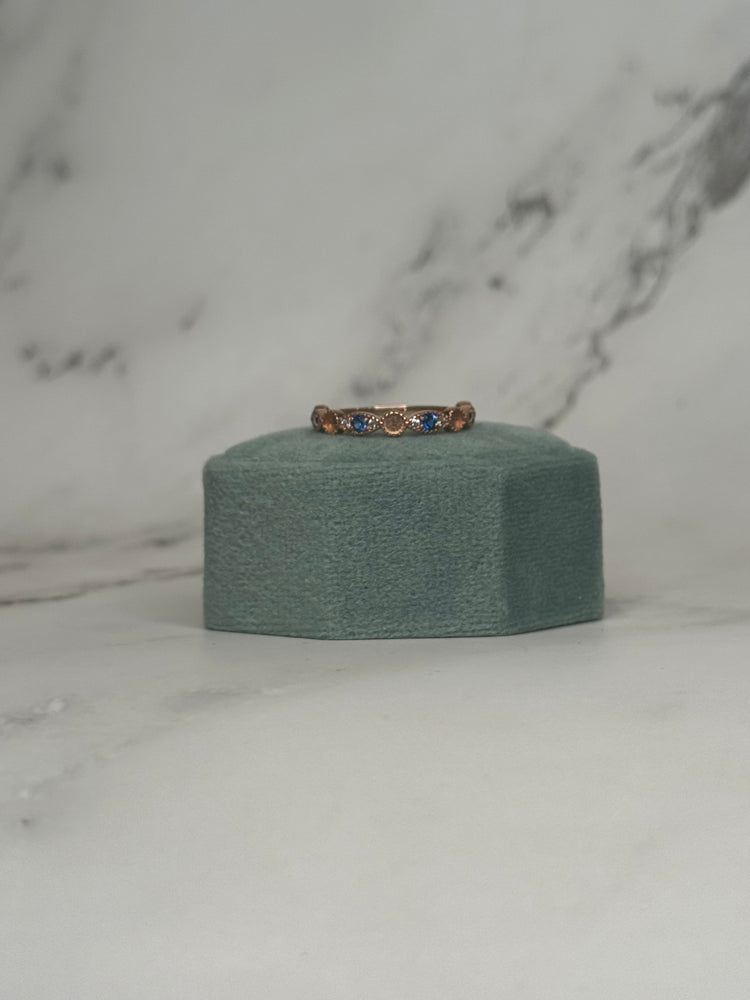 6.5 Rose Gold Plated Sept Band