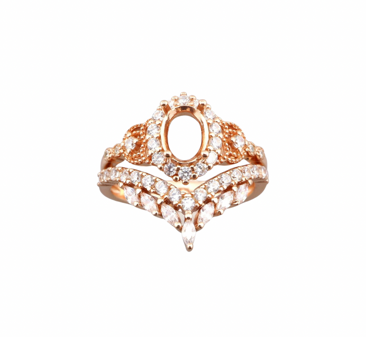 Oval Ring with Band