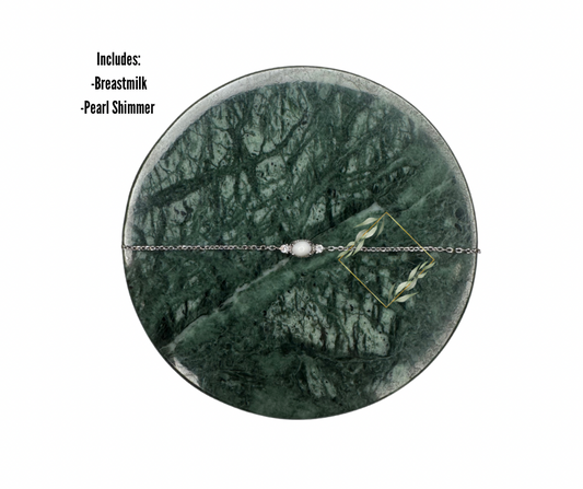 Silver breastmilk bracelet. White Gold breastmilk bracelet. Cremain bracelet. Ash bracelet. Keepsake jewelry. Keepsake bracelet.