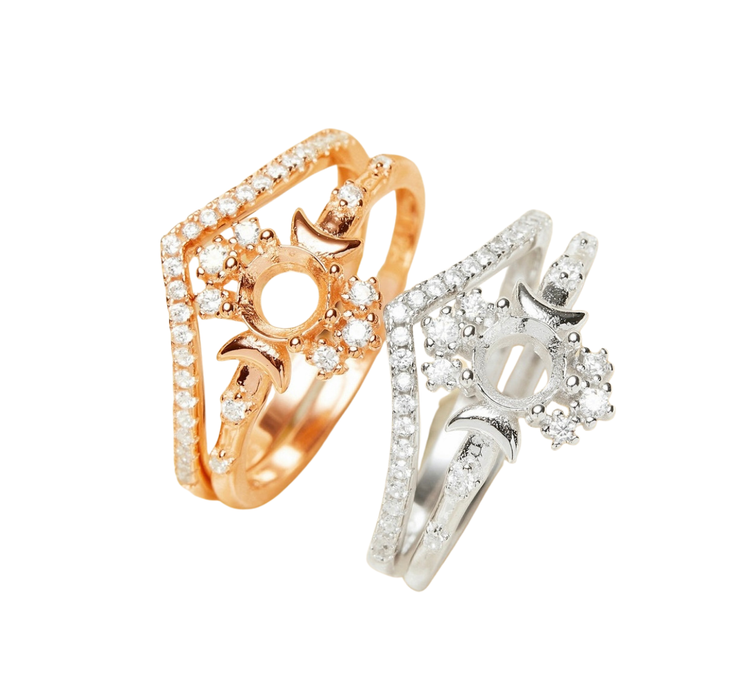Round Moon Ring
