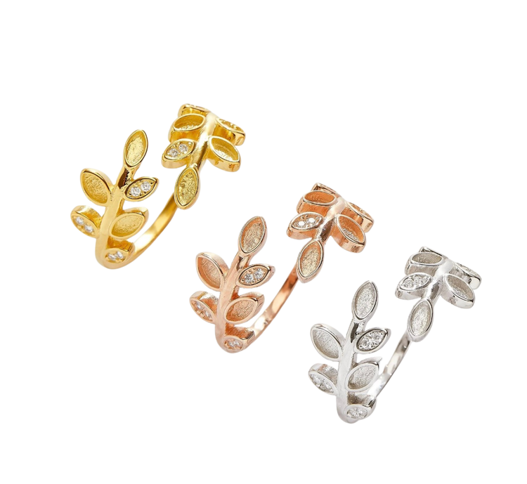 Adjustable Leaf Ring