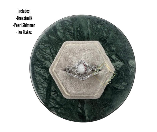 Infinity teardrop with curved band