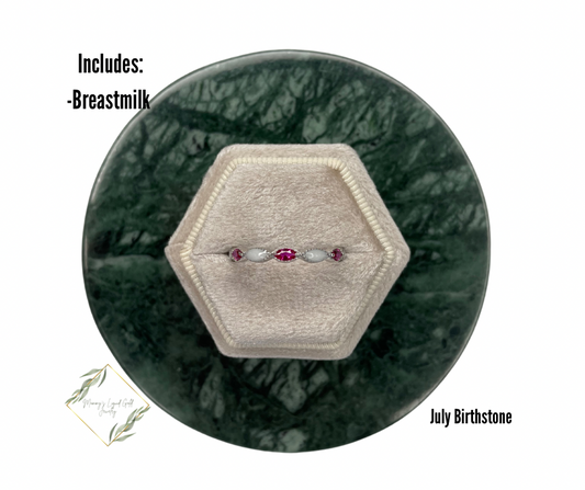 Full Band Marquise Birthstone Ring