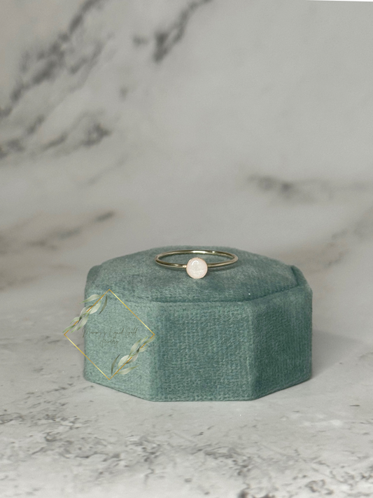 Dainty 4mm round ring