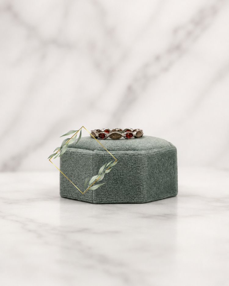 Full Band Marquise Birthstone Ring