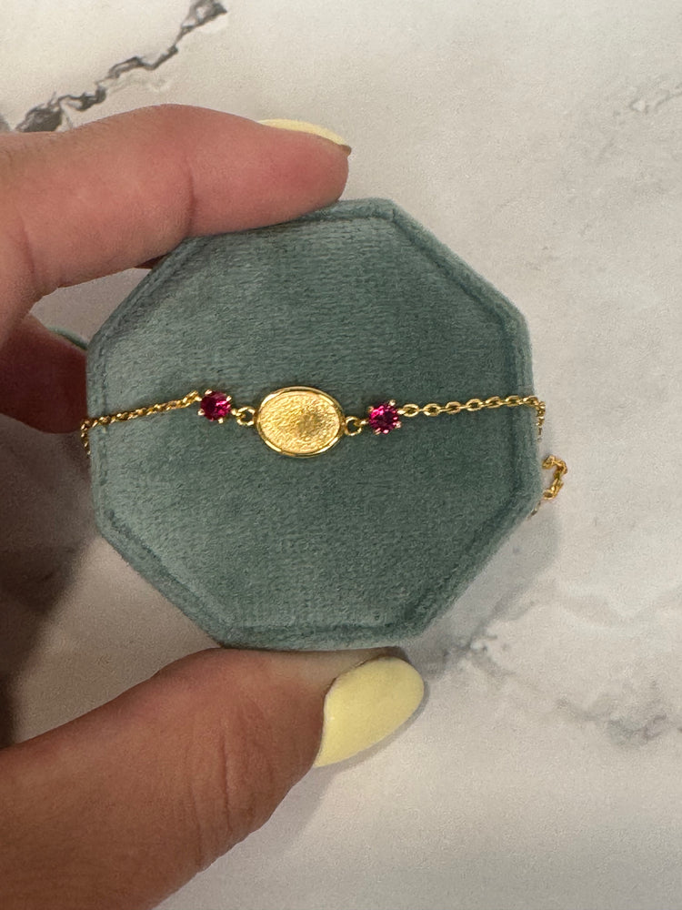 Yellow Gold Plated Lia Bracelet