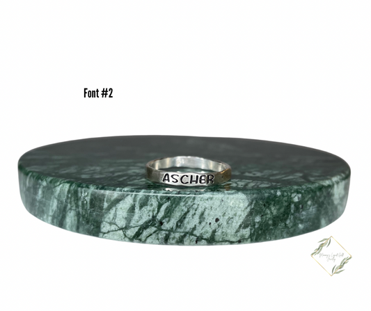 Stamped Rings
