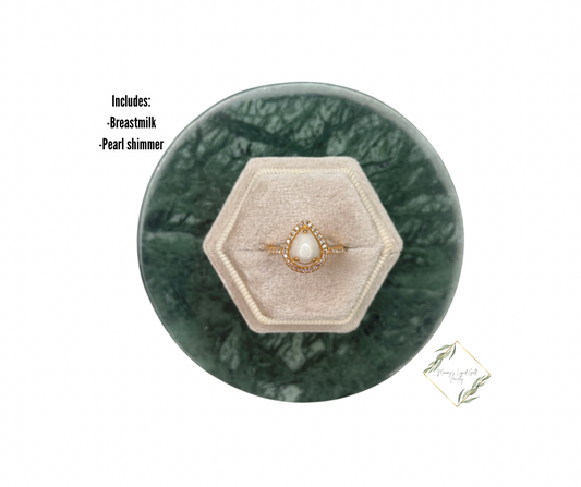 Single teardrop ring